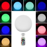 RGB LED-es díszgömb fehér 20 cm IP67 - 40141 - V-TAC