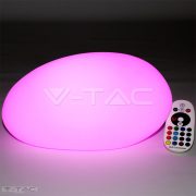 RGB LED-es díszkő fehér 28 cm IP67 - 40151 - V-TAC