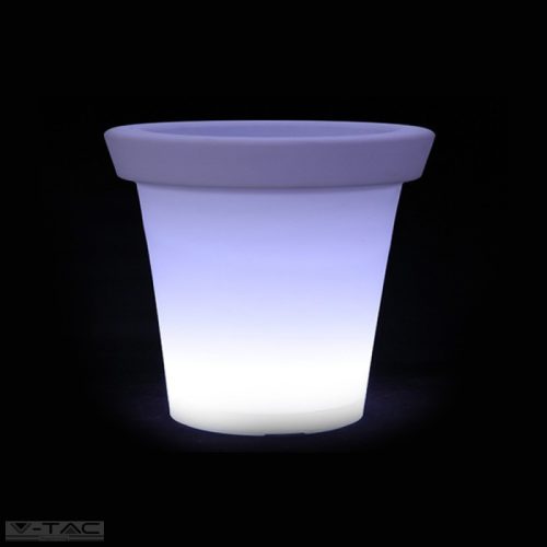 RGB LED-es kaspó fehér 35 cm IP54 - 40211 - V-TAC
