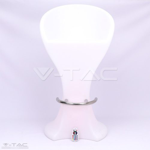 RGB LED-es kerti bárszék fehér IP54 - 40271 (V-TAC)