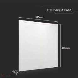   36W LED Panel 595 x 595 mm 4320lm 6400K 120LM/W - 10219 (V-TAC)