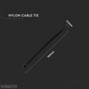 Kábelkötegelő fekete 3,5x150 mm (100db/csomag) - 11166 V-TAC