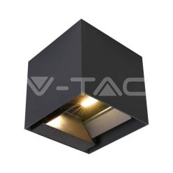9W COB LED napelemes falilámpa akkumulátorral, 1x2600 mAh, 16 óra üzemidő, fekete színű, 3000K, IP65 vtac_v-tac_sku-11884-2