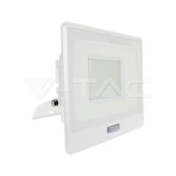 50W LED PIR mozgásérzékelő reflektor SAMSUNG Chip fehér színű  6500K vtac_v-tac_sku-20279-2