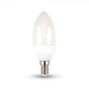 5,5W V-TAC PRO LED izzó E14 gyertya 6400K hideg fehér 5 év garancia