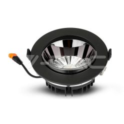   LED Mélysugárzó SAMSUNG Chip 20W COB fekete színű 4000K (V-TAC)
