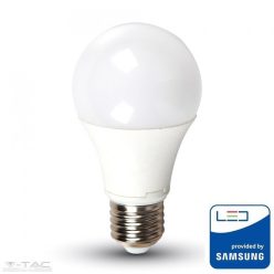   8,5W LED izzó Samsung chip E27 A60 4000K 5 év garancia - 21229 (V-TAC)