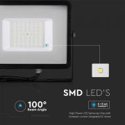 50W LED reflektor Samsung chip fekete 3000K - 21406 V-TAC