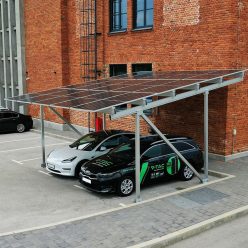 Kocsibeálló integrált napelemes rendszerrel, lítium akkumulátor 20 kWh + napelem inverter 8 kW + 15 napelem vtac_v-tac_sku-22007-2