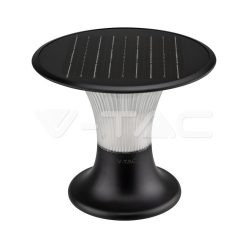 15W LED Napelemes oszlop lámpa LiFePO4 akkumulátor 6000mAh 6000K+4000K, fekete színű vtac_v-tac_sku-23005-2