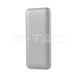 10000mAh Power Bank 2A 30CM C típusú kábel, fehér színű vtac_v-tac_sku-23035-2