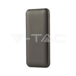 10000mAh Power Bank 2A 30CM C típusú kábel, szürke színű vtac_v-tac_sku-23037-2