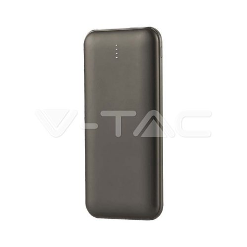10000mAh Power Bank 2A 30CM C típusú kábel, szürke színű vtac_v-tac_sku-23037-2