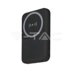 10000mAh MagSafe vezeték nélküli Power Bank, fekete színű vtac_v-tac_sku-23038-2