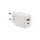 20W 1 USB-A + USB C töltőfej, fehér színű (V-TAC)