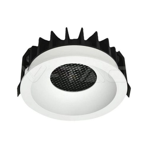12W COB LED mélysugárzó Bridgelux Chippel, hexagon forma, 3 az 1-ben, fehér + fekete színben (V-TAC)
