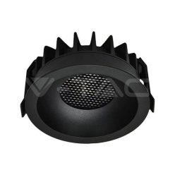   18W COB LED mélysugárzó Bridgelux Chippel, hexagon forma, 3 az 1-ben, fekete színben (V-TAC)