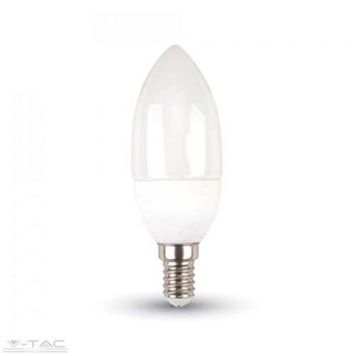 5,5W LED izzó gyertya E14 Hideg fehér - 42411 - V-TAC