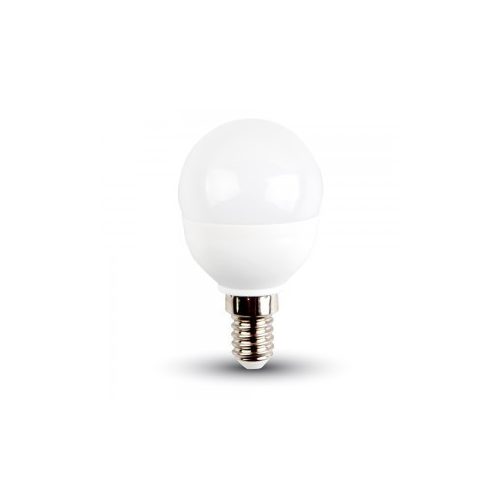 V-TAC LED kisgömb E14 5,5W=40W 470Lm 6400K hideg fehér V-TAC LED izzó