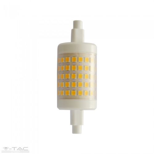 7W LED izzó - R7S Műanyag 3000K - 2713 - V-TAC
