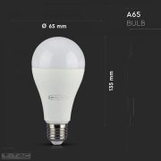 15W Wifis smart LED izzó E27 A65 RGB + 3in1- 2753