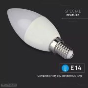 5W Wifis smart LED izzó E14 Gyertya RGB + CCT - 2754