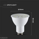 5W LED spotlámpa GU10 (150lm/W) Meleg fehér 110 ° - 2837 (V-TAC)