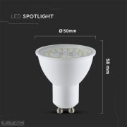 5W LED spotlámpa GU10 (150lm/W) Meleg fehér 110 ° - 2837 V-TAC
