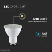5W LED spotlámpa GU10 (150lm/W) Meleg fehér 110 ° - 2837 V-TAC