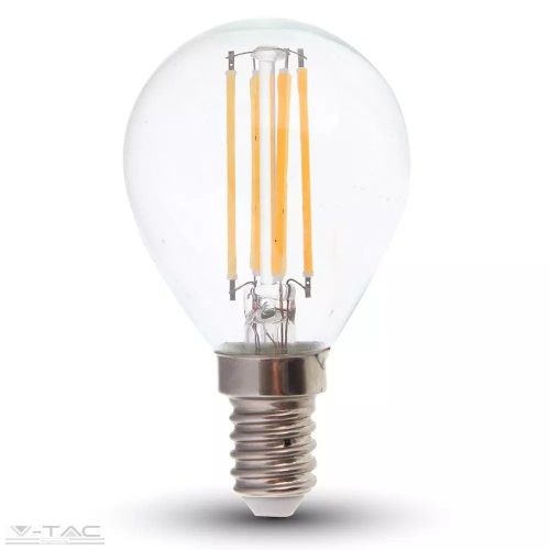 6W Retro LED izzó Filament E14 P45 Meleg fehér - 2845 (V-TAC)