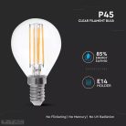 6W Retro LED izzó Filament E14 P45 Meleg fehér - 2845 (V-TAC)