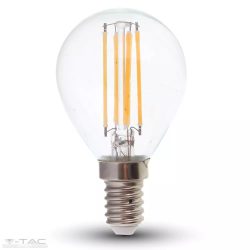   Retro LED izzó - 6W Filament E14 P45 130lm/W Napfény fehér - 2855 V-TAC