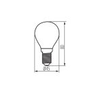 Filament LED izzó E14  4,5W  3000K  29624 (Kanlux)