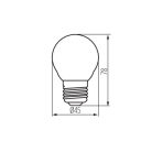 Filament LED izzó E27  4,5W  3000K  29625 (Kanlux)