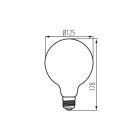 Filament LED izzó E27  5W  3000K  29645 (Kanlux)