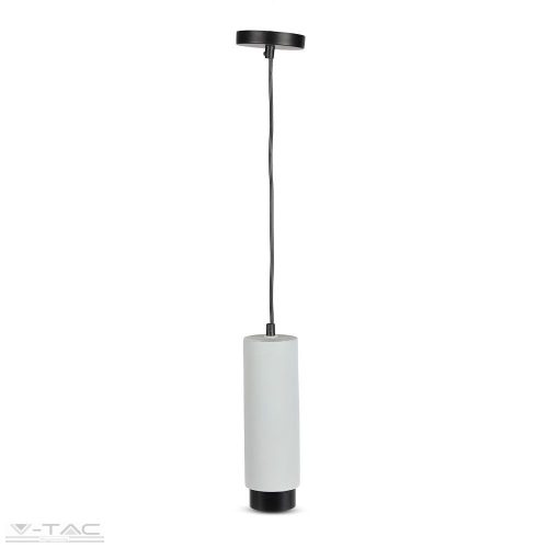 Gipsz függeszték GU10 foglalattal fehér/fekete - 3134 (V-TAC)