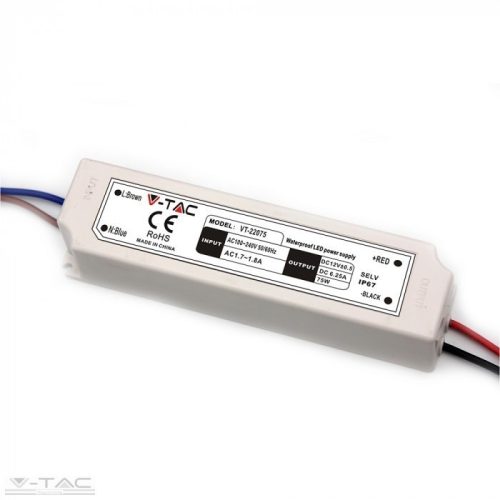 150W Műanyag tápegység EMC 12V 12,5A IP67 - 3250 - (V-TAC)