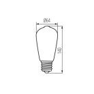 Filament LED izzó E27  7W  4000K  33513 (Kanlux)