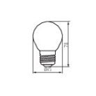 Filament XLED izzó E27  6W  3000K  35275 (Kanlux)