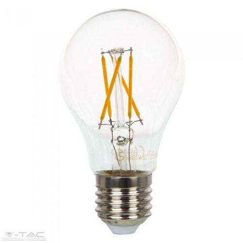 Dimmerelhető Retro LED izzó - 4W Filament E27 A60 Meleg fehér - 43641 - V-TAC