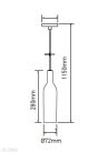 Palack csillár zöld - 3767 (V-TAC)