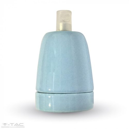 Porcelán E27 foglalat kék - 3798 V-TAC