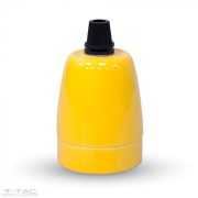 Porcelán E27 foglalat sárga - 3801 - V-TAC