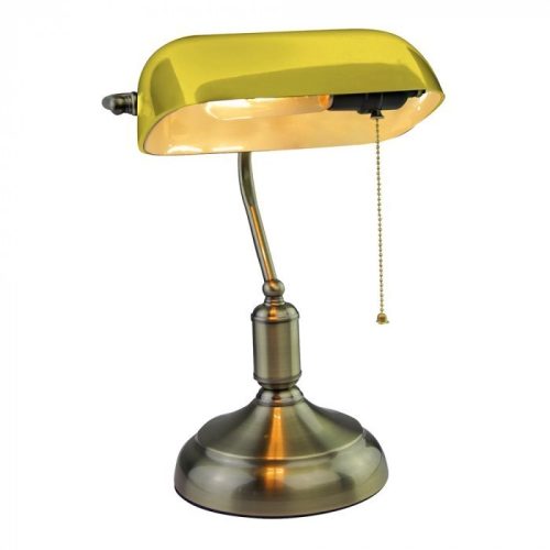 Asztali retro bank lámpa sárga - 3914