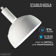 Fehér mozgatható búrájú design csillár E14 foglalattal - 3920 V-TAC