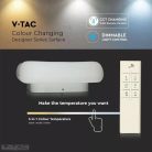 26W LED dimmelhető design csillár szögletes fehér - 3970 (V-TAC)