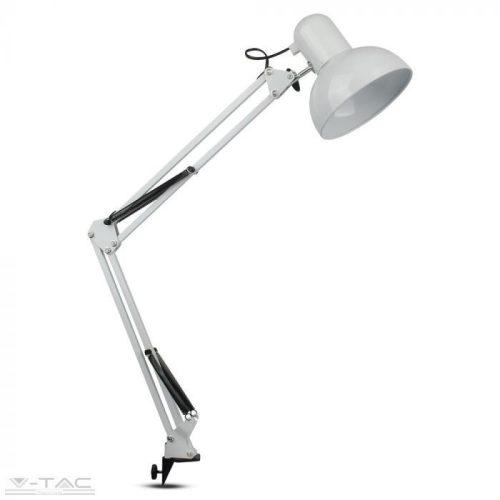 Felfogatható asztali lámpa E27 foglalattal fehér - 40371 V-TAC
