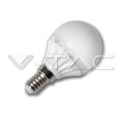   V-TAC LED kisgömb E14 4W=30W 320Lm 6000K hideg fehér V-TAC LED izzó