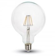   Dimmerelhető Retro LED izzó - 4W Filament Patent E27 G125 Meleg fehér 4399