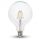 Dimmerelhető Retro LED izzó - 4W Filament Patent E27 G125 Meleg fehér 4399 (V-TAC)